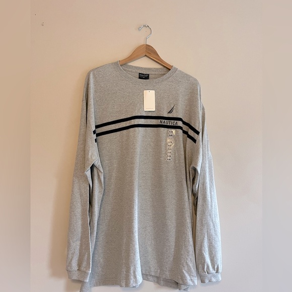 Nautica Other - NWT Nautica Men’s Long Sleeve Grey T Shirt Size XXL